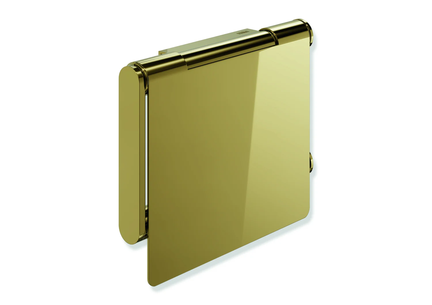 HEWI WC-Papierhalter mit Deckel, System 900, Edelstahl PVD gold glänzend, 135 mm breit, 110 mm hoch HEWI WC-Papierhalter mit Deckel, System 900, Edelstahl PVD gold glänzend, 135 mm breit, 110 mm hoch