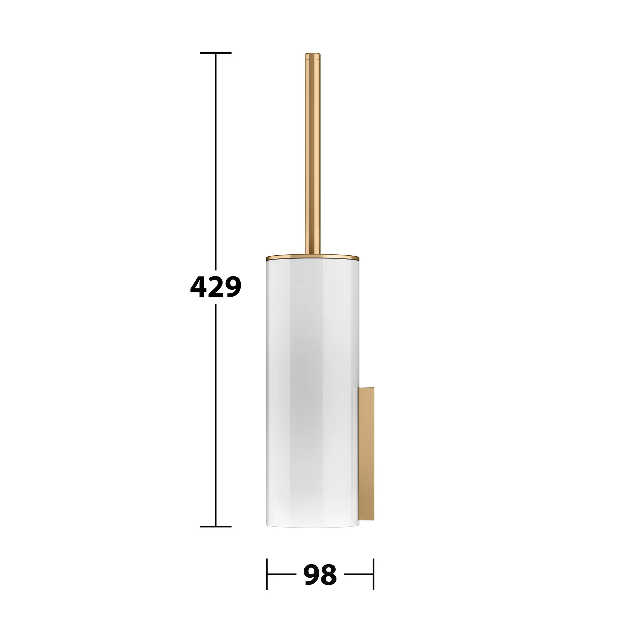 Edition 400 Toilettenbürstengarnitur Messing gebürstet Edition 400 Toilettenbürstengarnitur Messing gebürstet