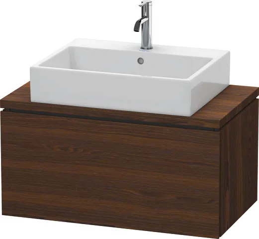 Duravit Waschtischunterschrank wandhängend „L-Cube“ 82 × 40 × 47,7 cm Nussbaum gebürstet