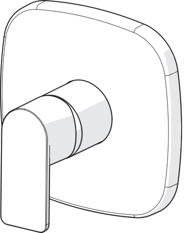 HansaSTELA Duscharmatur Einhebelmischer Fertigset für Brause-Batterie HansaSTELA 8785 Rosette soft edge Chrom HansaSTELA Duscharmatur Einhebelmischer Fertigset für Brause-Batterie HansaSTELA 8785 Rosette soft edge Chrom
