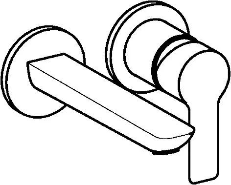 HansaLIGNA Waschtischarmatur, Einhebelmischer Fertigmontageset für Waschtischbatterie, Rosette rund, Ausladung 185 mm, DN15 Chrom HansaLIGNA Waschtischarmatur, Einhebelmischer Fertigmontageset für Waschtischbatterie, Rosette rund, Ausladung 185 mm, DN15 Chrom