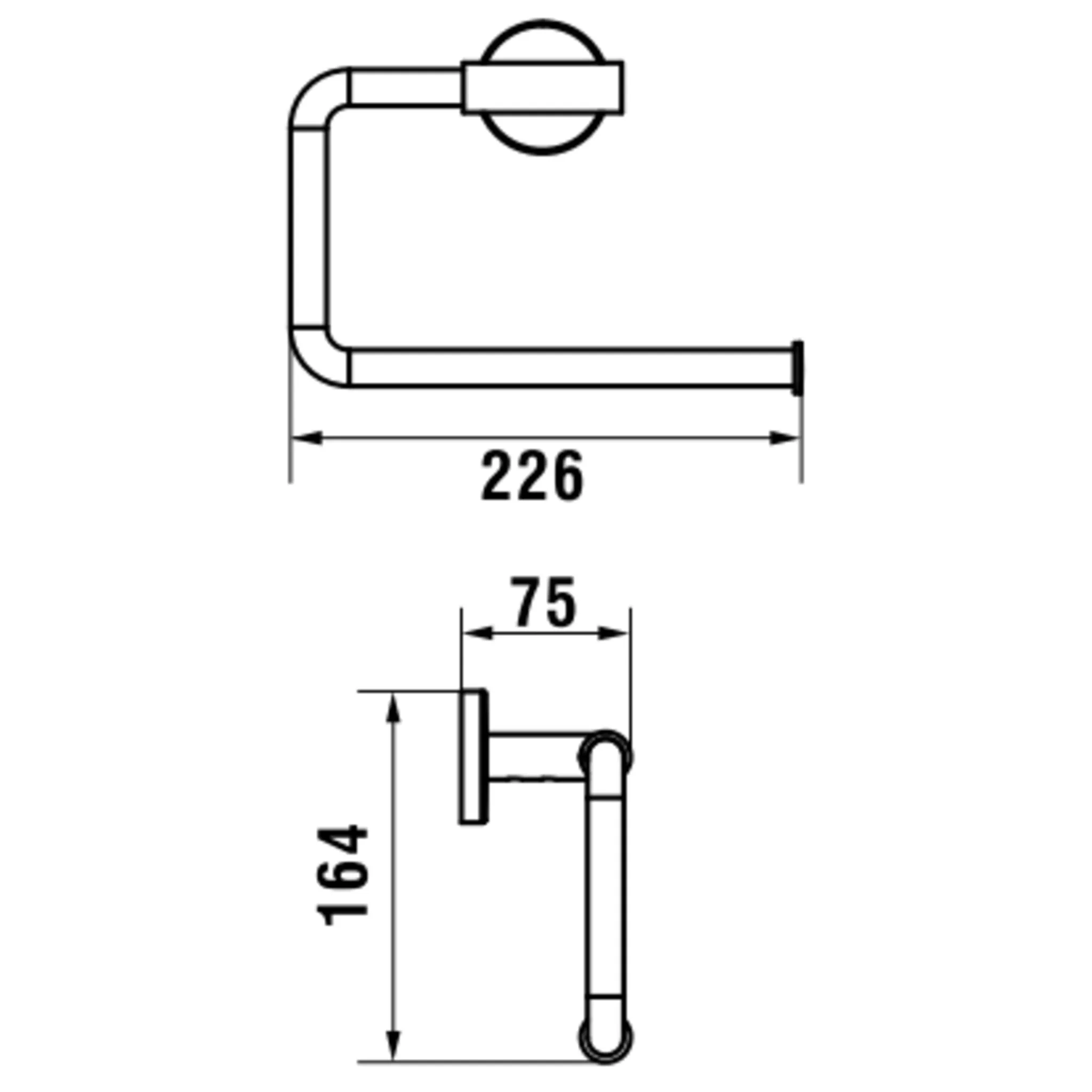 Niara Handtuchring 38106.4 blassgold matt