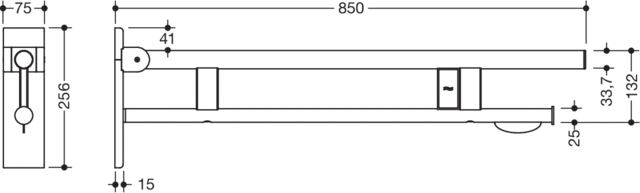 HEWI Stützklappgriff „System 900“