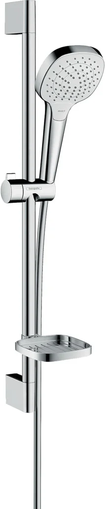 Hansgrohe Croma Select E Brauseset 110 Vario EcoSmart, 65 cm Brausestange, weiß/chrom Hansgrohe Croma Select E Brauseset 110 Vario EcoSmart, 65 cm Brausestange, weiß/chrom