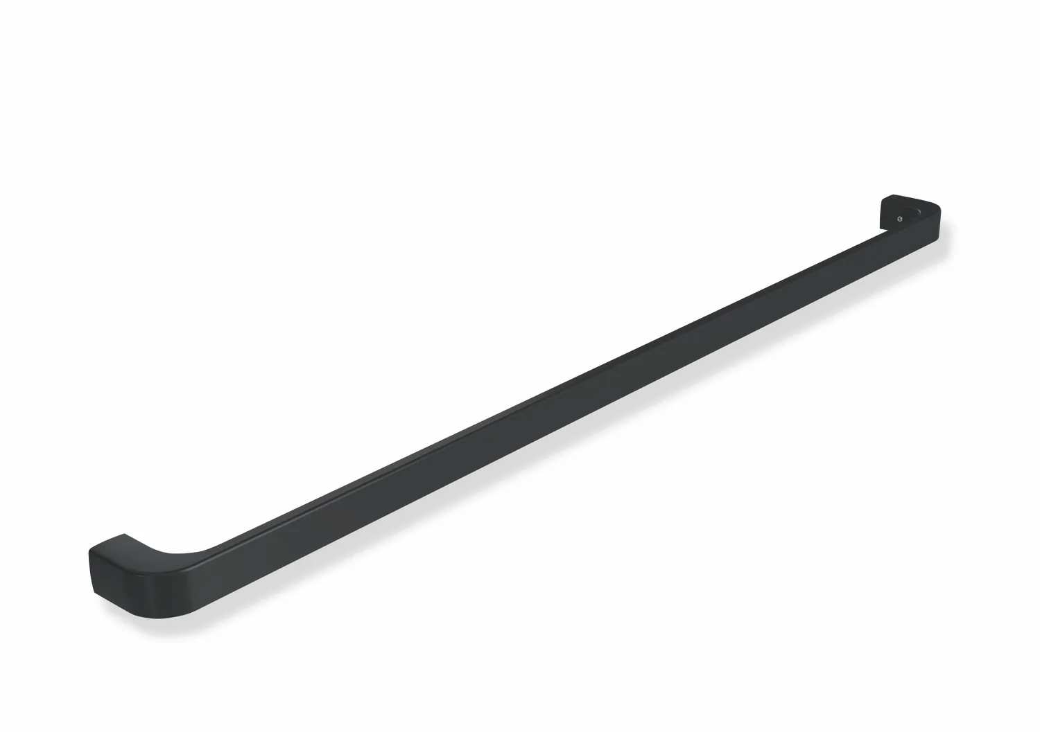 HEWI Handtuchhalter „System 800“, Befestigung verdeckt, 1-armig in Schwarz tiefmatt HEWI Handtuchhalter „System 800“, Befestigung verdeckt, 1-armig in Schwarz tiefmatt