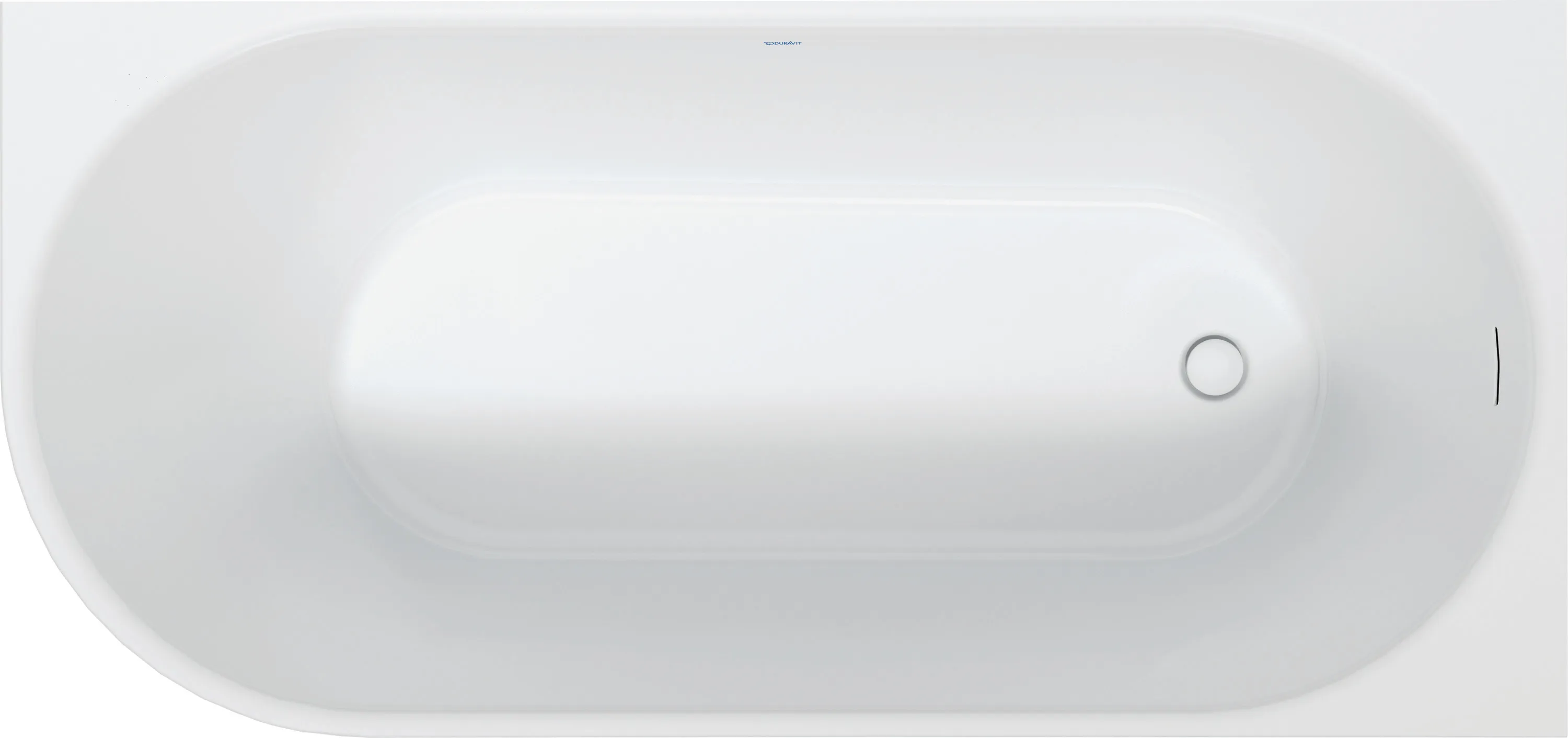 Duravit Badewanne „DuraSenja“ vorwand oval 1500 × 750 mm, rechts in Weiß Duravit Badewanne „DuraSenja“ vorwand oval 1500 × 750 mm, rechts in Weiß