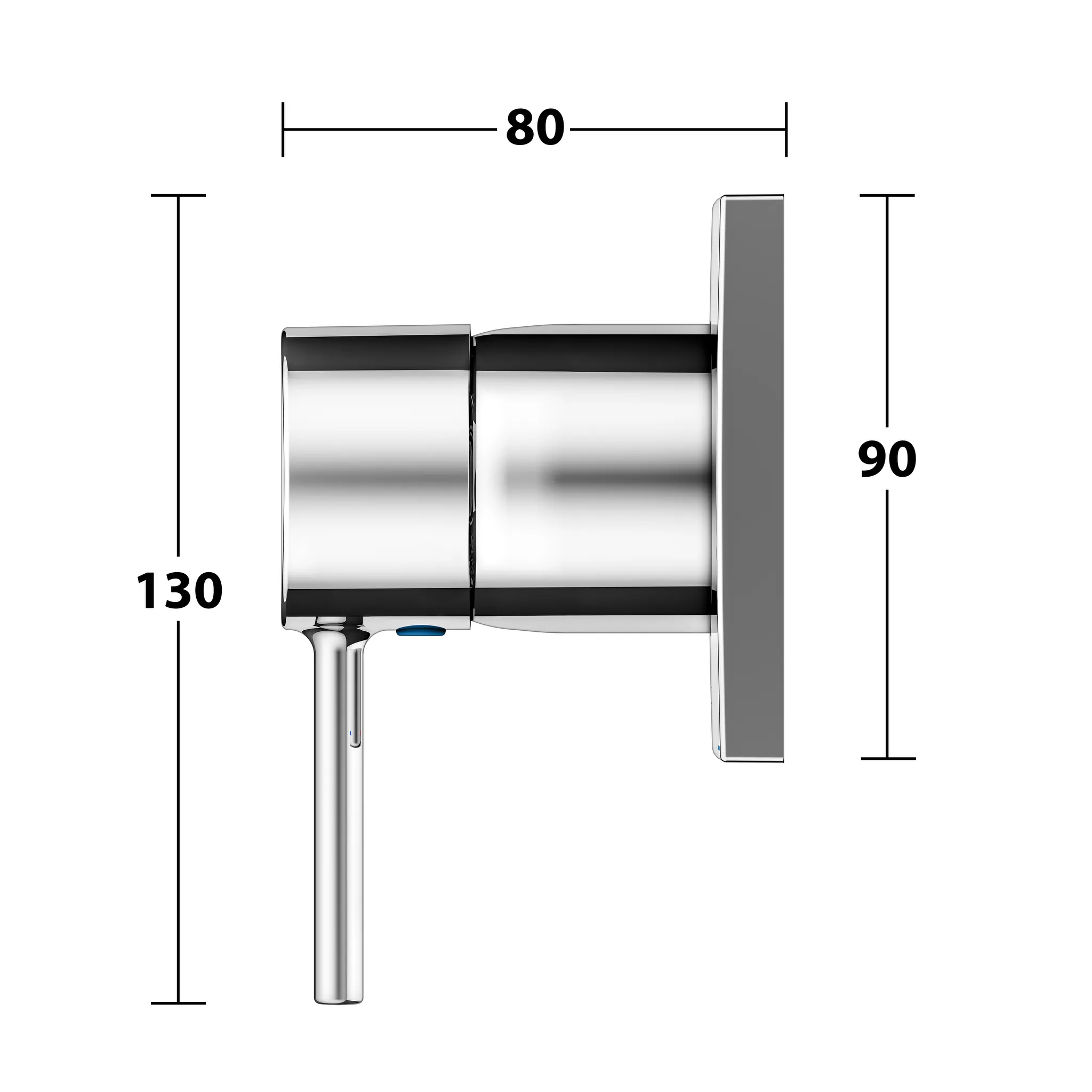 KEUCO IXMO Einhebelmischer Unterputz IXMO Soft mit eckiger Rosette/IXMO Soft verchromt KEUCO IXMO Einhebelmischer Unterputz IXMO Soft mit eckiger Rosette/IXMO Soft verchromt