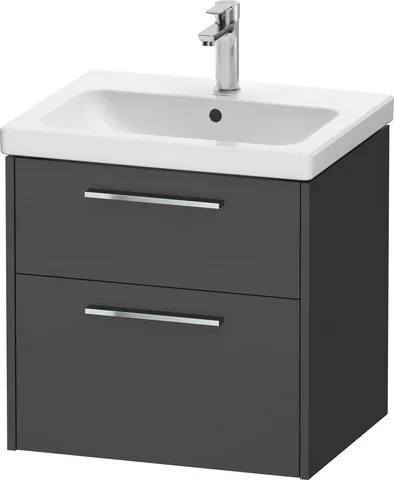 Duravit Waschtischunterschrank Wandhängend „D-Code“ 58,4 × 55,5 × 46 cm in Graphit Matt Duravit Waschtischunterschrank Wandhängend „D-Code“ 58,4 × 55,5 × 46 cm in Graphit Matt