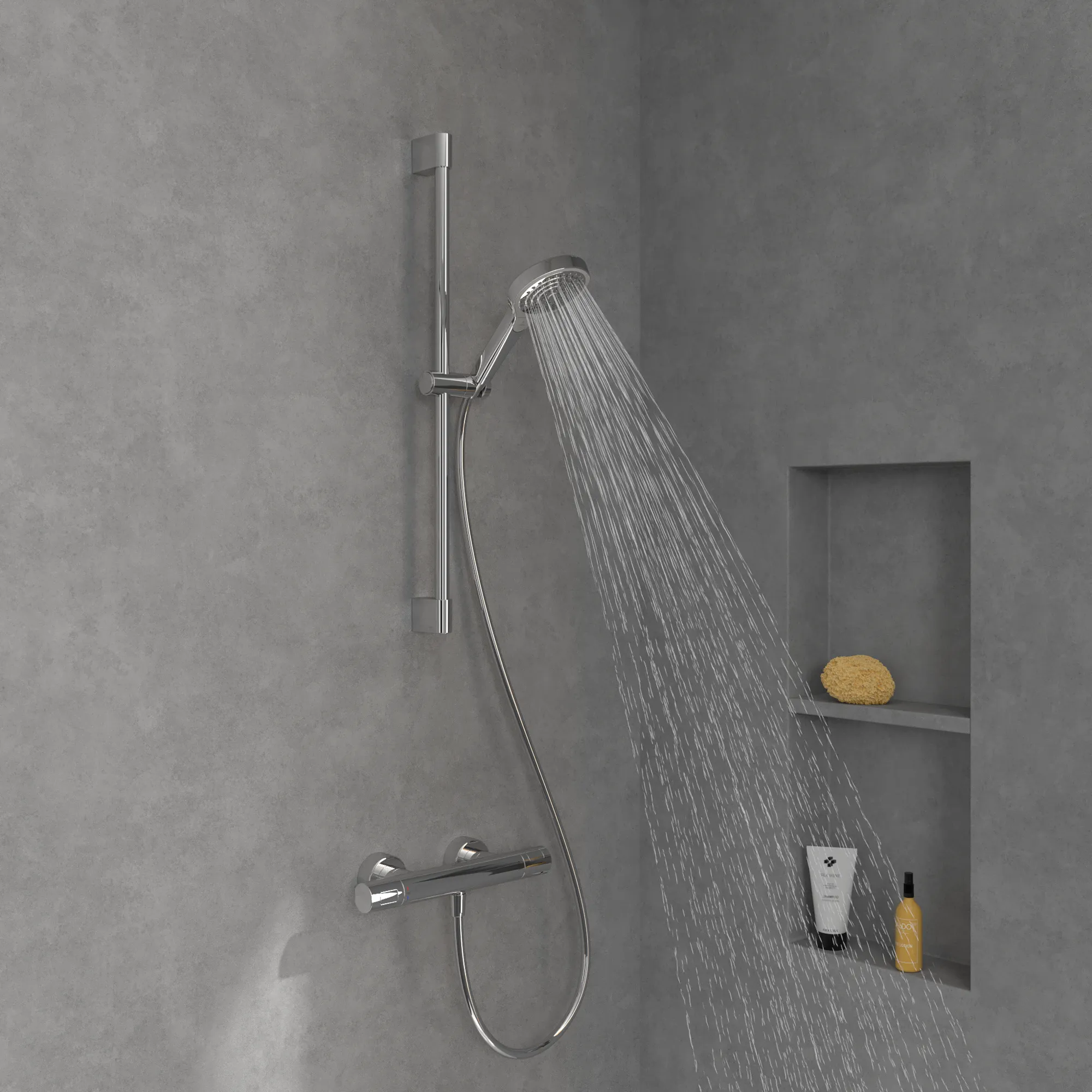 Villeroy & Boch Duschgarnitur „Verve Showers“ mit drei Strahlarten in chrom Villeroy & Boch Duschgarnitur „Verve Showers“ mit drei Strahlarten in chrom