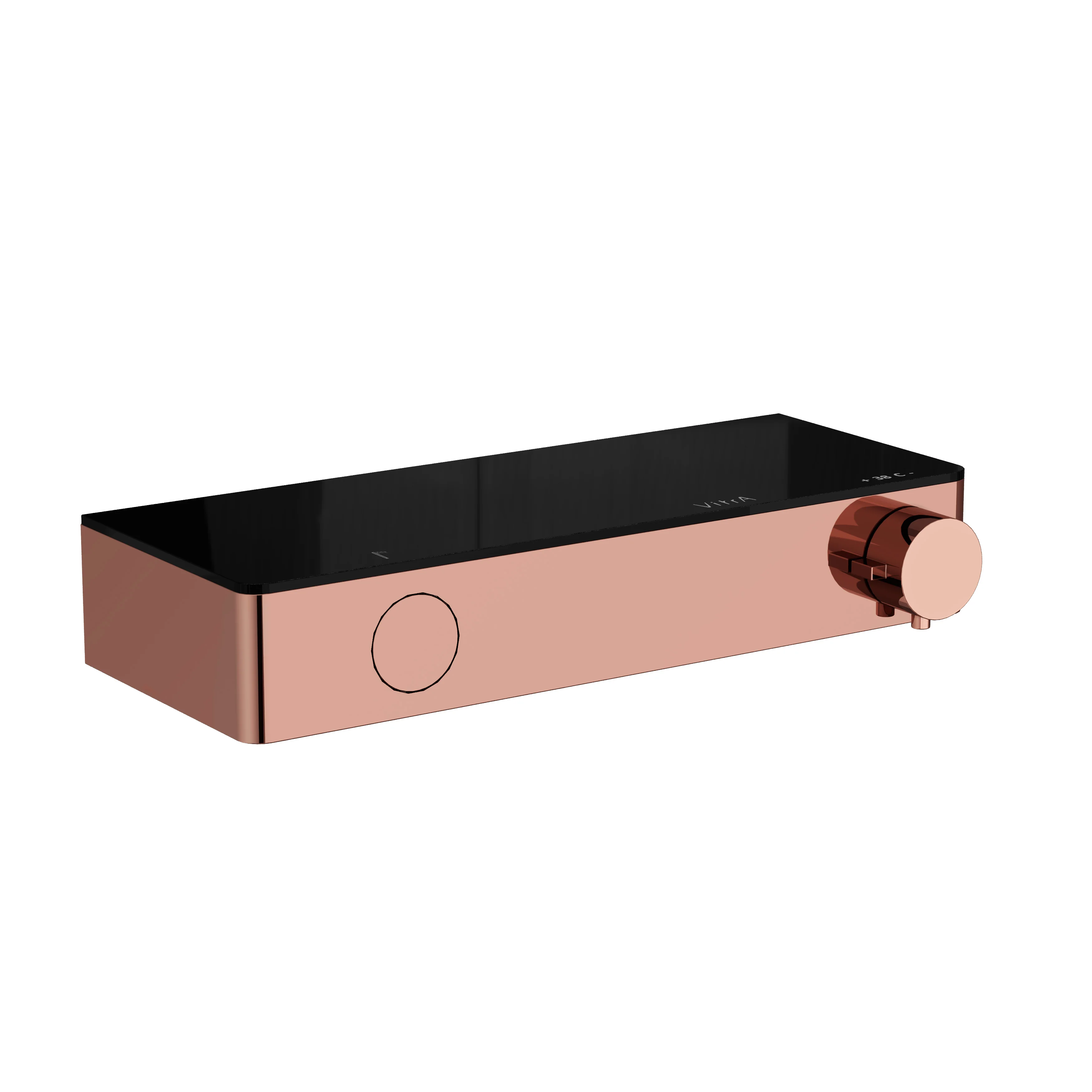 Core Round Thermostat-Brausearmatur Aufputzmontage Kupfer Soft Core Round Thermostat-Brausearmatur Aufputzmontage Kupfer Soft