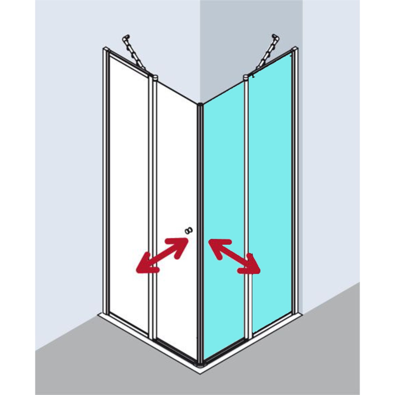 Kermi Duschtür Eckeinstieg 2-teilig (Pendeltüren mit Festfeldern) Halbteil rechts „NOVA 2000“ Profile Silber Mattglanz, BV: 670 - 690 mm WE: 680 - 700 mm H: 1750 mm Anschlag: rechts / Breitenverstellmaß: 670 - 690 mm / Höhe: 175 cm / Profile: Silber Mattglanz / Wanneneinbaumaß: 680 - 700 mm Kermi Duschtür Eckeinstieg 2-teilig (Pendeltüren mit Festfeldern) Halbteil rechts „NOVA 2000“ Profile Silber Mattglanz, BV: 670 - 690 mm WE: 680 - 700 mm H: 1750 mm Anschlag: rechts / Breitenverstellmaß: 670 - 690 mm / Höhe: 175 cm / Profile: Silber Mattglanz / Wanneneinbaumaß: 680 - 700 mm