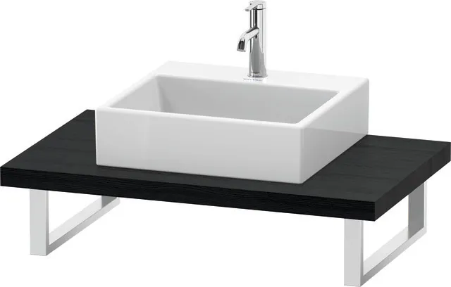 Duravit Konsole „L-Cube“ in Eiche Schwarz