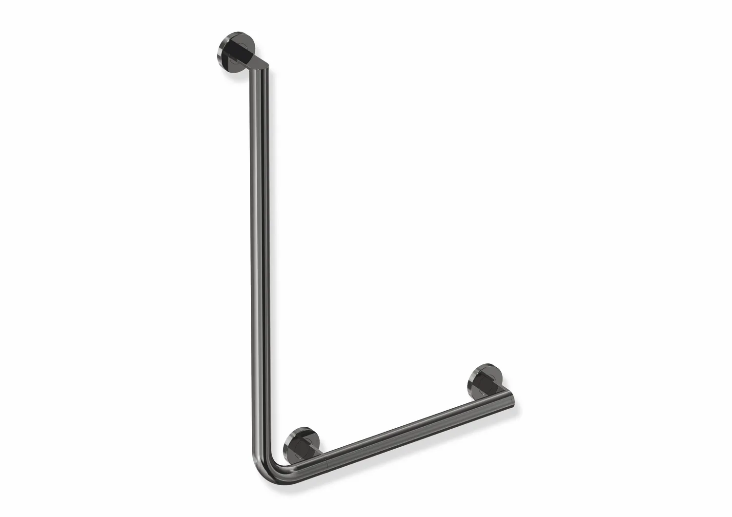 Winkelgriff des Systems 900, Edelstahl, PVD, waagerechte Länge 500 mm, senkrechte Länge 750 mm, D: 32 mm, Ausführung rechts, in Farbe CK (messing glänzend) Winkelgriff des Systems 900, Edelstahl, PVD, waagerechte Länge 500 mm, senkrechte Länge 750 mm, D: 32 mm, Ausführung rechts, in Farbe CK (messing glänzend)