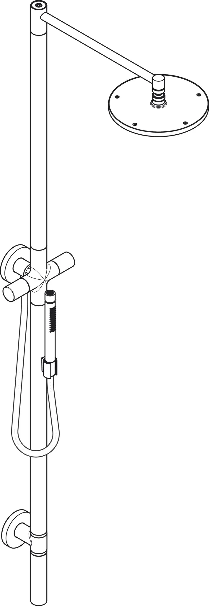 AXOR Starck Nature Duschsäule mit Kopfbrause 240 1jet Brushed Bronze AXOR Starck Nature Duschsäule mit Kopfbrause 240 1jet Brushed Bronze