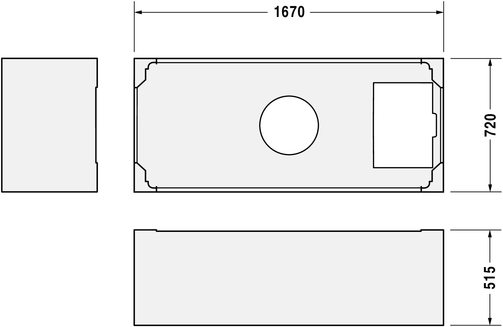 Badewannenträger für D-Code 700099 