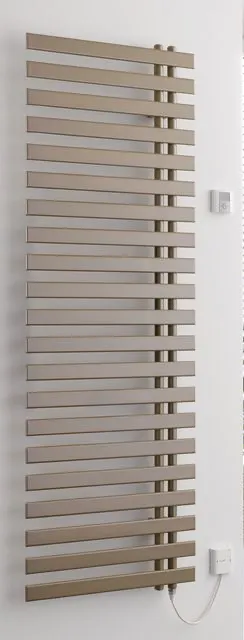 BEMM Design-Elektroheizkörper „ChaCha E“ 50 × 178,4 cm in Hellelfenbein perlmatt