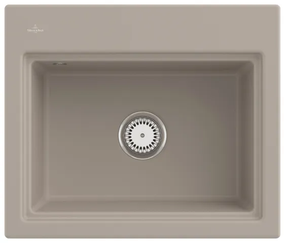 Villeroy & Boch Einbau-Küchenspülbecken „Subway Style“ 60 S 600 × 510 × 220 mm, für Becken rechts in Almond Villeroy & Boch Einbau-Küchenspülbecken „Subway Style“ 60 S 600 × 510 × 220 mm, für Becken rechts in Almond