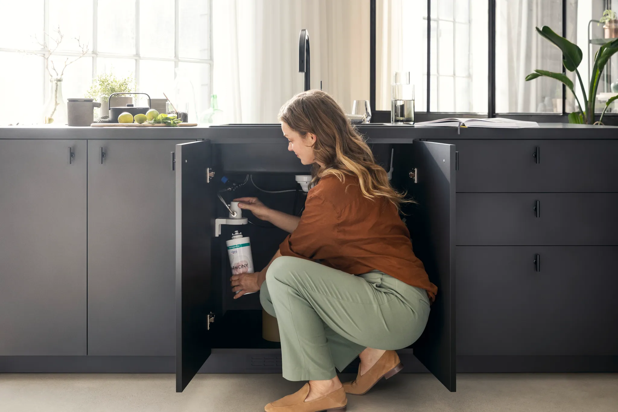 Hansgrohe Aqittura M91 Mischer M9 Starter Set Mattschwarz