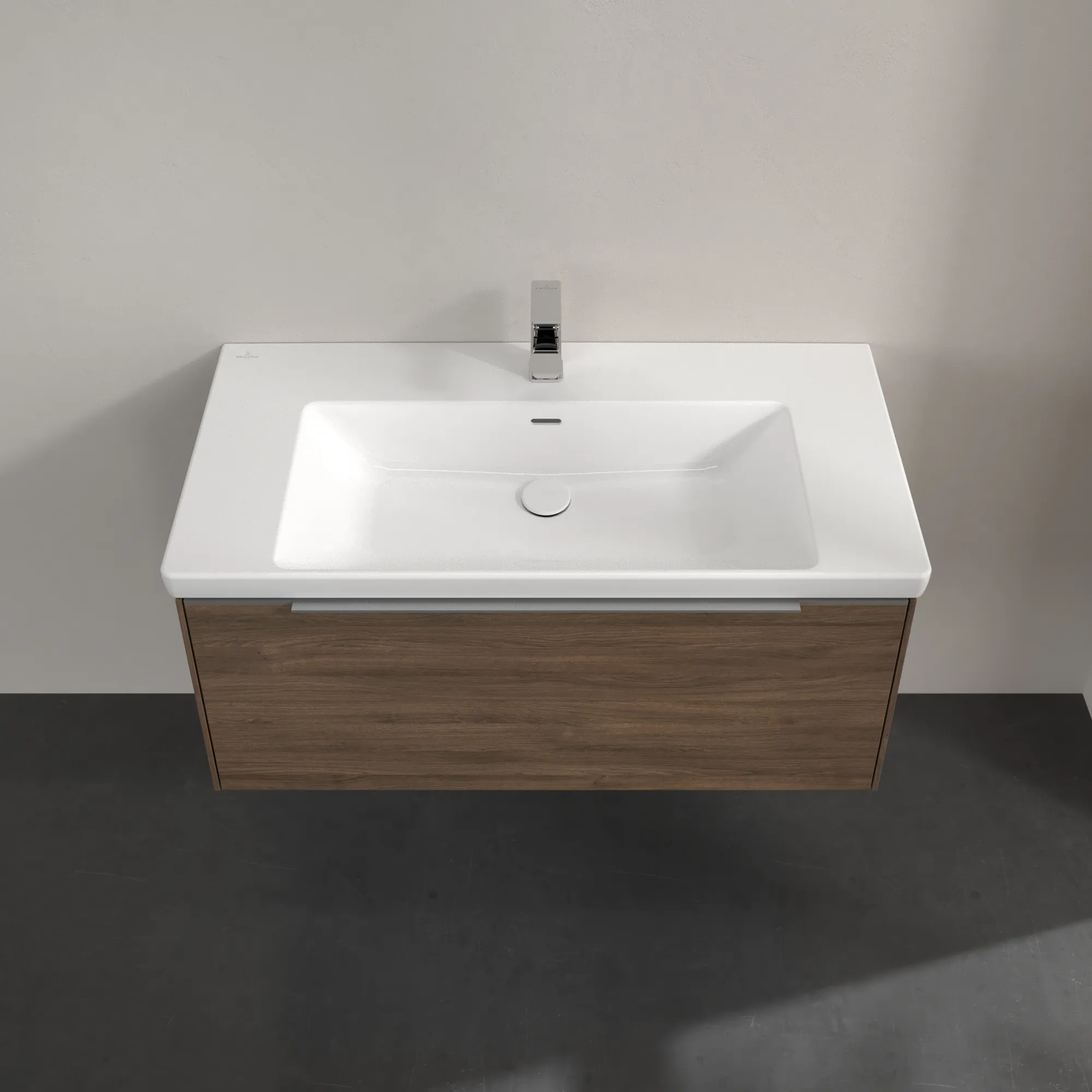 Villeroy & Boch Waschtischunterschrank „Subway 3.0“ für Schrankwaschtisch 973 × 429 × 478 mm Arizona Oak, für Becken mittig