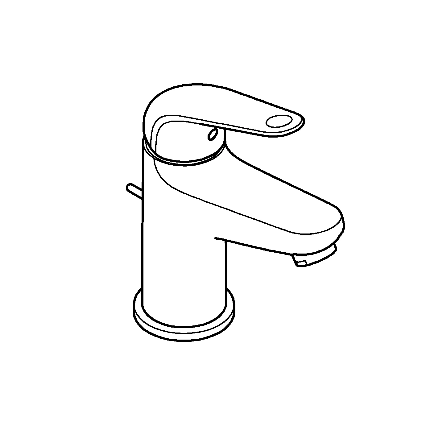 EH-WT-Batterie Euroeco 24456, S-Size, Einlochmontage mit Rosette, Push-open Ablaufgarnitur Metall, maximaler Durchfluss (bei 3 bar): 5 l/min, chrom EH-WT-Batterie Euroeco 24456, S-Size, Einlochmontage mit Rosette, Push-open Ablaufgarnitur Metall, maximaler Durchfluss (bei 3 bar): 5 l/min, chrom