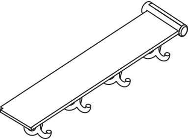 HEWI Ablage in 60,8 cm