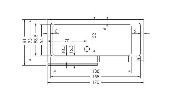 repaBAD Duschbadewanne rechts, Ecke „Easy-In“ 170 × 75 cm repaBAD Duschbadewanne rechts, Ecke „Easy-In“ 170 × 75 cm