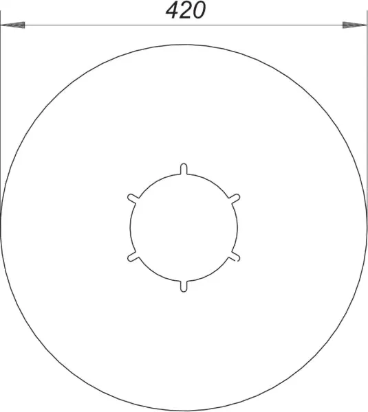 Anschluss-Manschette S 10, EPDM, d: 420 mm
