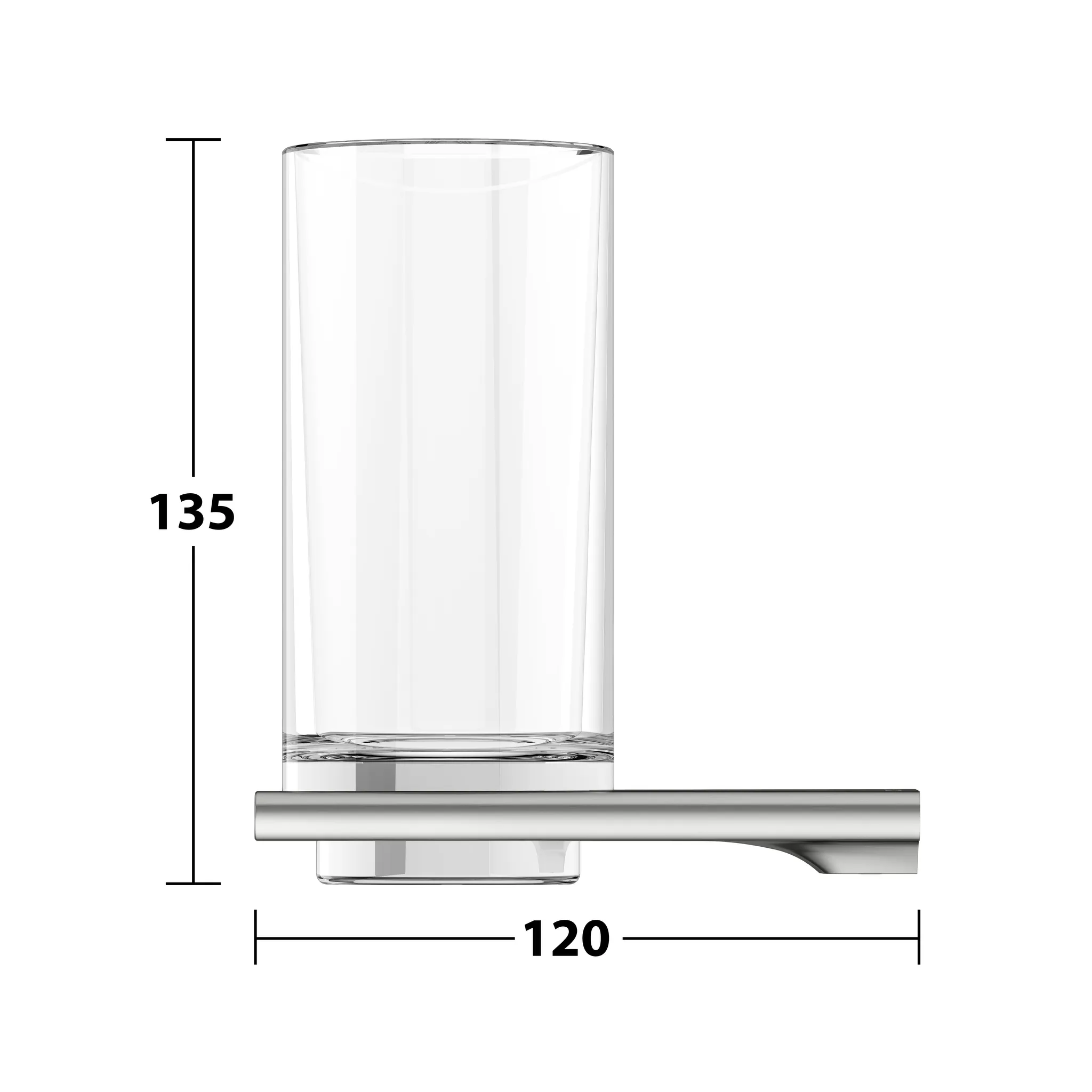 KEUCO EDITION 400 Glashalter mit Echtkristall-Glas Edelstahl-finish KEUCO EDITION 400 Glashalter mit Echtkristall-Glas Edelstahl-finish