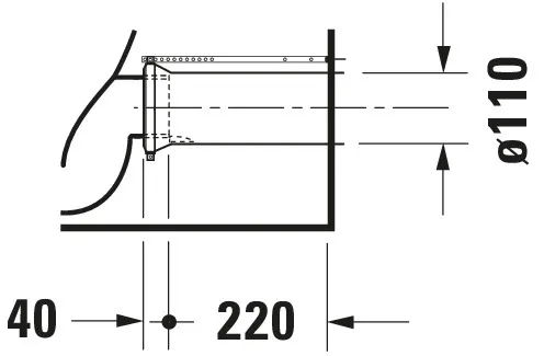 Stand-WC Kombi Starck 1 640 mm Tiefspüler, fürSPK, Abg.Vario, weiß Stand-WC Kombi Starck 1 640 mm Tiefspüler, fürSPK, Abg.Vario, weiß