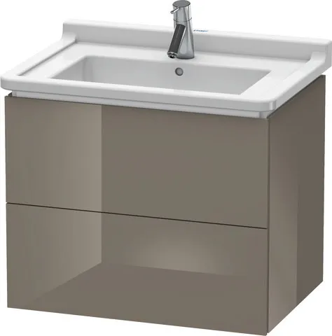 Duravit Waschtischunterschrank wandhängend „L-Cube“ 67 × 55,8 × 46,9 cm Flannel Grey Hochglanz Duravit Waschtischunterschrank wandhängend „L-Cube“ 67 × 55,8 × 46,9 cm Flannel Grey Hochglanz