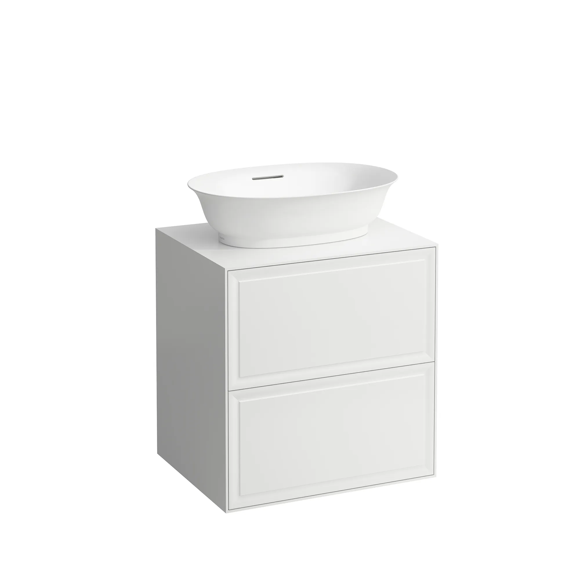 Laufen Waschtischunterbau „THE NEW CLASSIC“ 577 × 600 × 457 mm Weiß matt, mittig