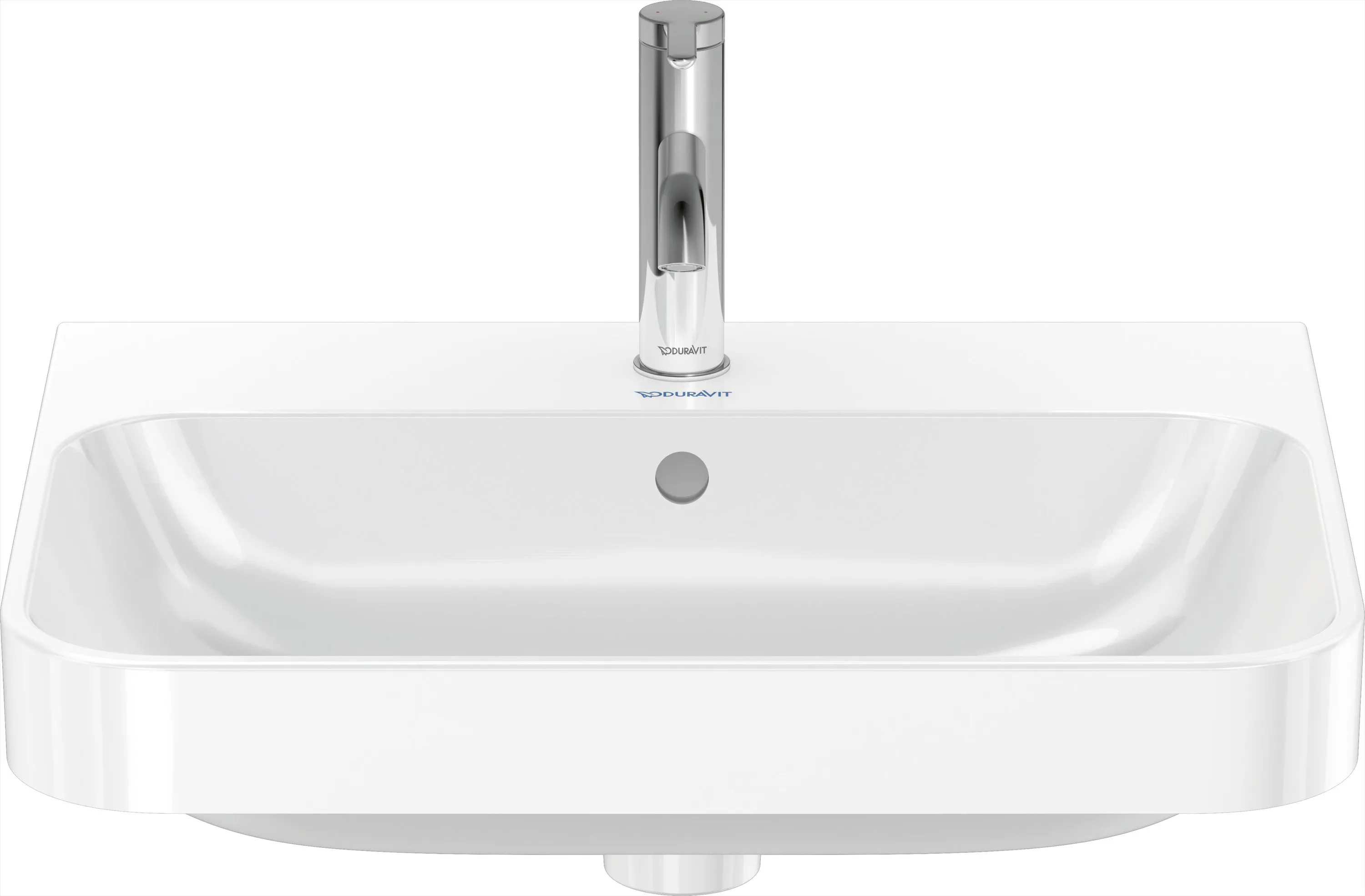 Aufsatzwaschtisch „Happy D.2 Plus“, mit Überlauf, Hahnlochposition mittig Aufsatzwaschtisch „Happy D.2 Plus“, mit Überlauf, Hahnlochposition mittig