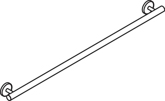 HEWI Haltegriff „System 800K“ in Rubinrot
