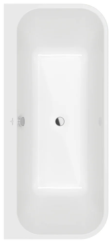 Villeroy & Boch Architectura UAE180ARESA1V Vorwand-Badewanne mit Whirlpoolsystem Airpool Entry, weiß