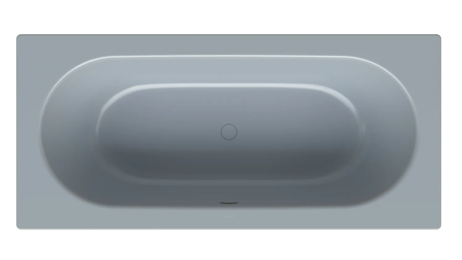 Bette BetteStarlet Badewanne Rechteck, Blue Satin, 1850 x 850 mm, Einbau, 2-Sitzer, Titan-Stahl, 30 mm Randhöhe