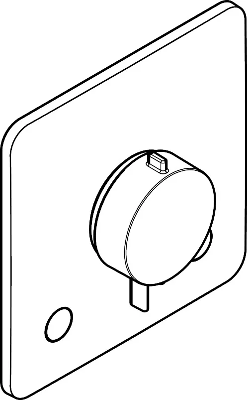 Hansgrohe Ecostat Comfort Q Thermostat Unterputz, Chrom, 2 Verbraucher, Temperatur- und Volumensteuerung, einfache Installation