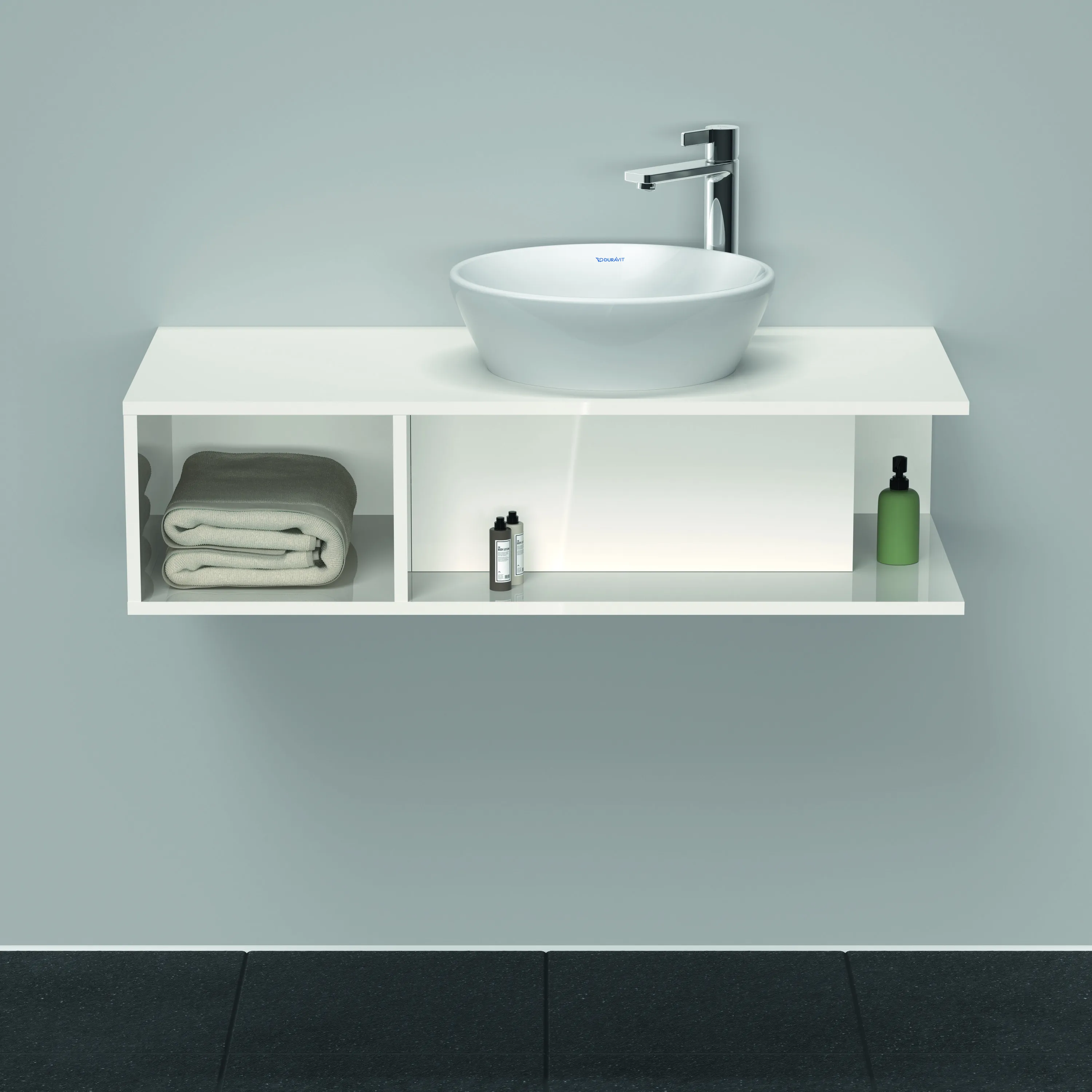 Duravit Waschtischunterschrank wandhängend „D-Neo“ 100 × 26 × 48 cm Weiß Hochglanz Duravit Waschtischunterschrank wandhängend „D-Neo“ 100 × 26 × 48 cm Weiß Hochglanz