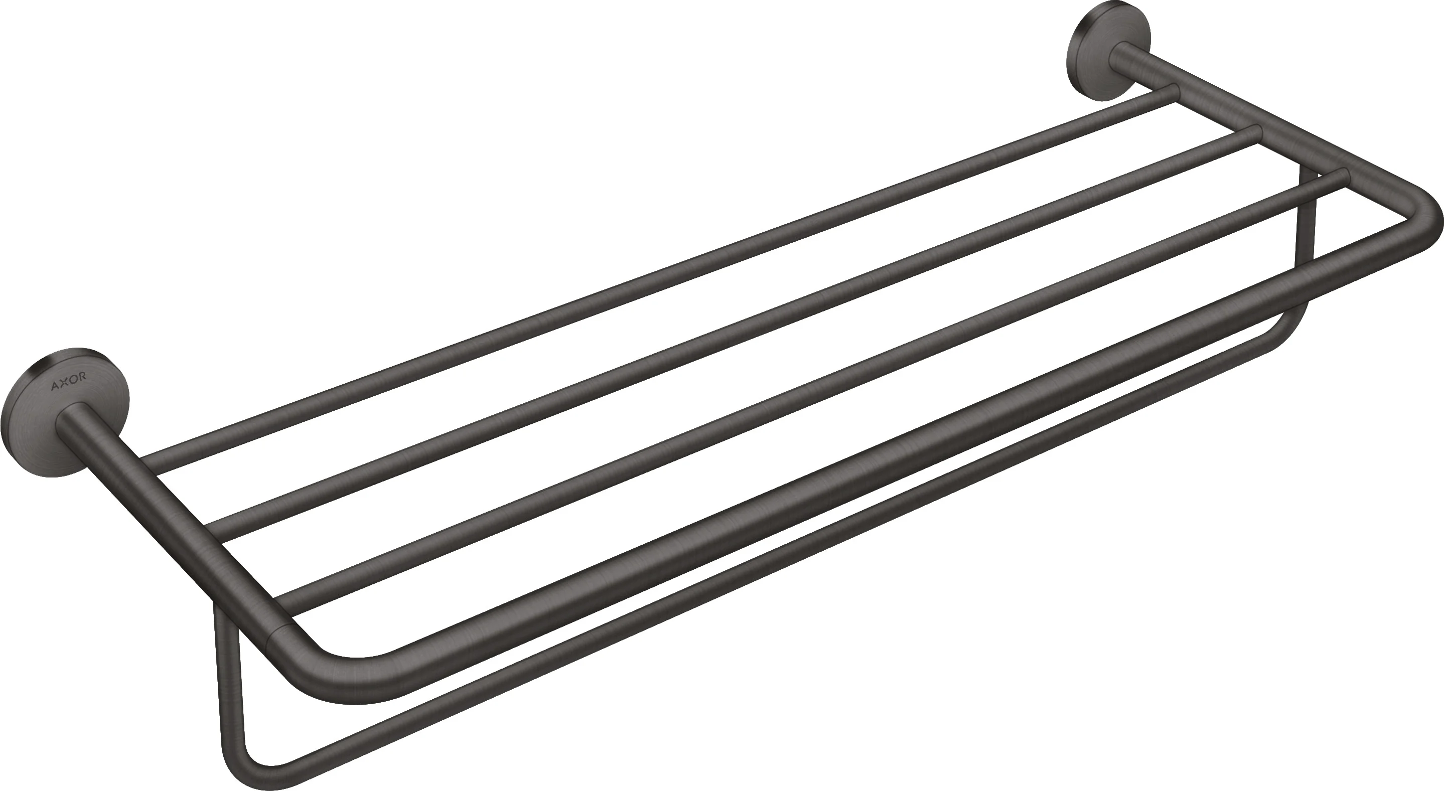 Hansgrohe AXOR Universal Circular Handtuchablage mit Handtuchhalter, Brushed Black Chrome, Länge 655 mm Hansgrohe AXOR Universal Circular Handtuchablage mit Handtuchhalter, Brushed Black Chrome, Länge 655 mm