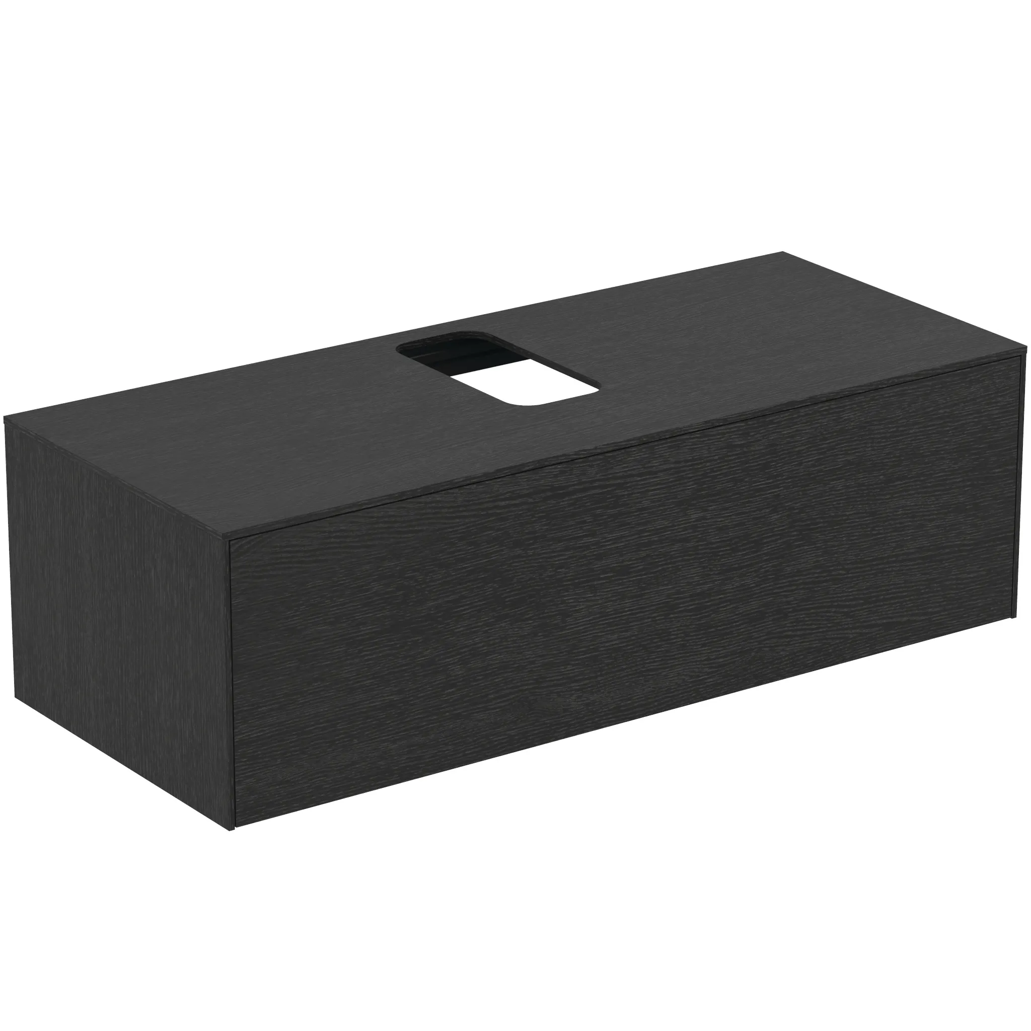 Ideal Standard Waschtischunterschrank „Conca“ 120,2 × 37 × 50,5 cm Eiche geflammt Furnier Ideal Standard Waschtischunterschrank „Conca“ 120,2 × 37 × 50,5 cm Eiche geflammt Furnier