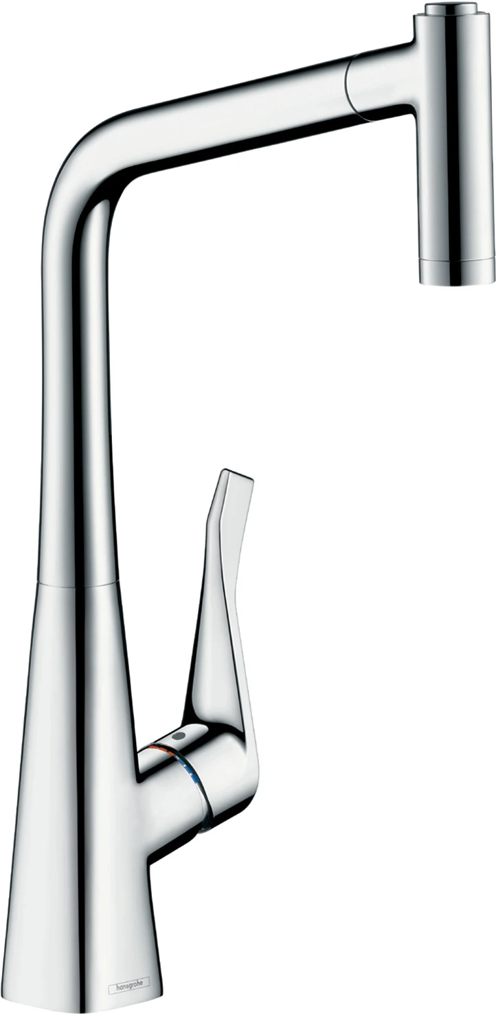 Metris M71 Einhebel-Küchenmischer 320, Eco, Ausziehbrause, 2jet, sBox Chrom