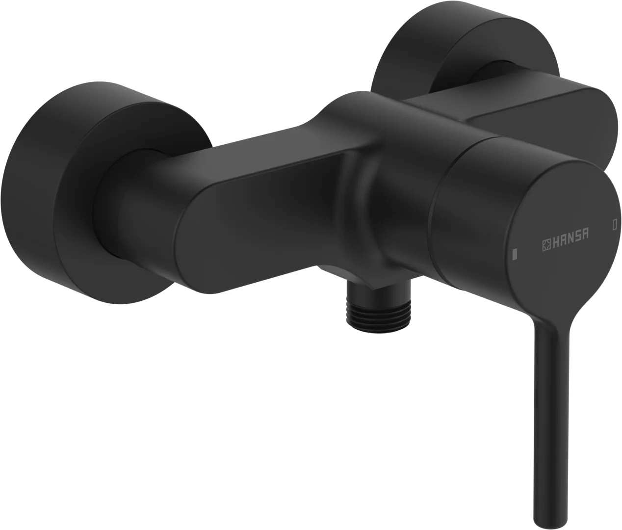 HansaVANTIS Duscharmatur EHM Brausebatterie 5245 Matt-Schwarz, Wandmontage, Einhebelmischer HansaVANTIS Duscharmatur EHM Brausebatterie 5245 Matt-Schwarz, Wandmontage, Einhebelmischer