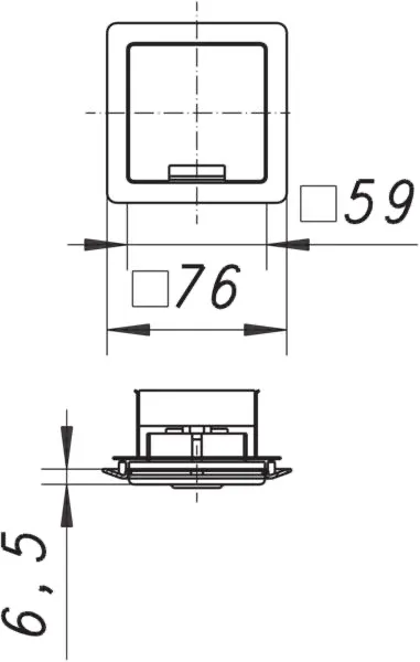 Steckdose mit Klappdeckel zu 405 E/406 E Steckdose mit Klappdeckel zu 405 E/406 E