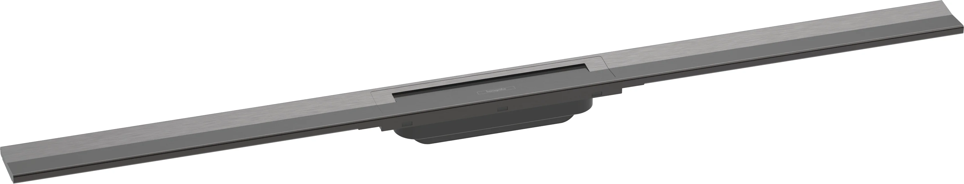 Hansgrohe RainDrain Flex Duschrinne 1000 mm, Brushed Black Chrome, höhenverstellbar, zweiseitig montierbar