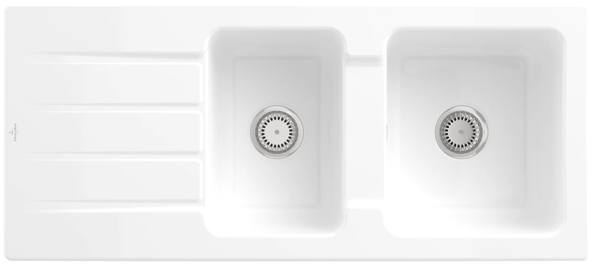 Villeroy & Boch Architectura 80 Einbauspüle, 1160x510mm, Weiß Alpin CeramicPlus Villeroy & Boch Architectura 80 Einbauspüle, 1160x510mm, Weiß Alpin CeramicPlus