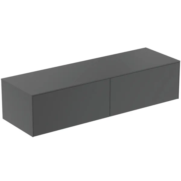 Ideal Standard Waschtischunterschrank Conca, 2 Auszüge, Anthrazit Ideal Standard Waschtischunterschrank Conca, 2 Auszüge, Anthrazit