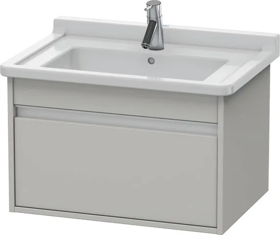 Duravit Waschtischunterschrank wandhängend „Ketho“ 65 × 41 × 45,5 cm in Betongrau Matt