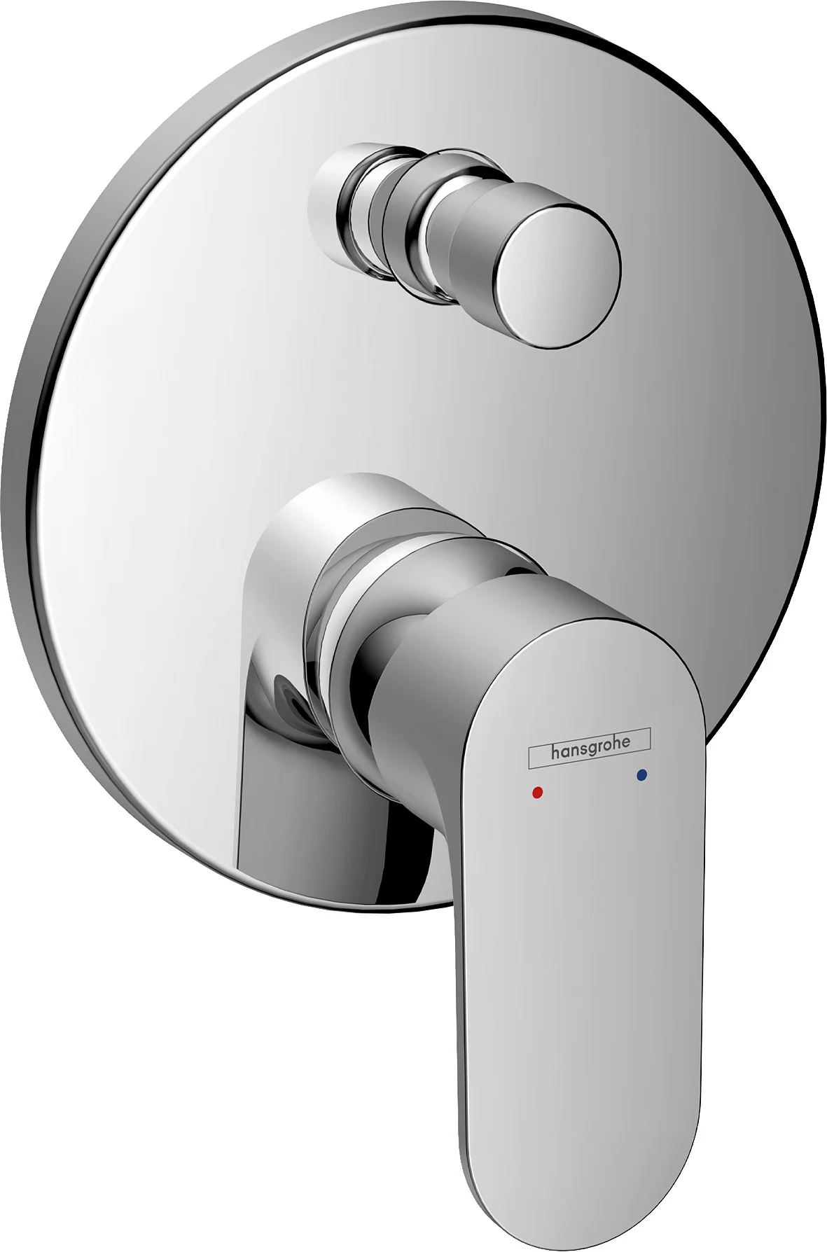 Hansgrohe Rebris S Einhebel-Wannenmischer Unterputz Chrom, 2 Verbraucher, max. Durchfluss 25,6 l/min, Keramikmischsystem, Temperaturbegrenzung einstellbar
