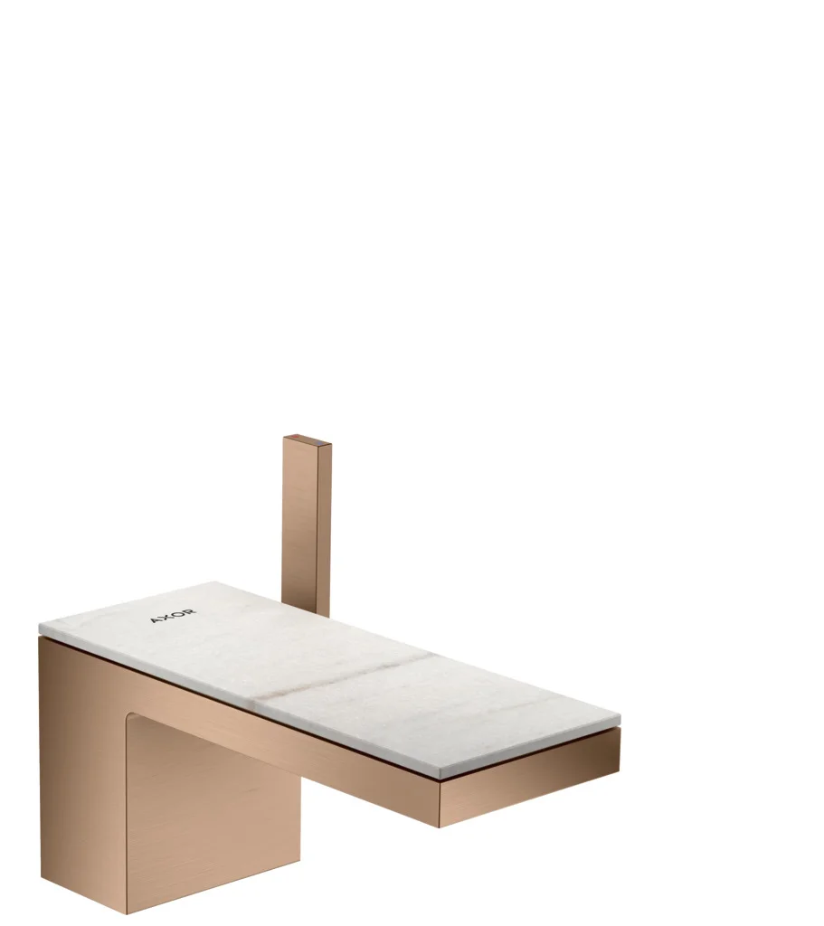 Hansgrohe AXOR MyEdition Platte 200 mm Marmor Lasa Covelano Vena Oro abnehmbar