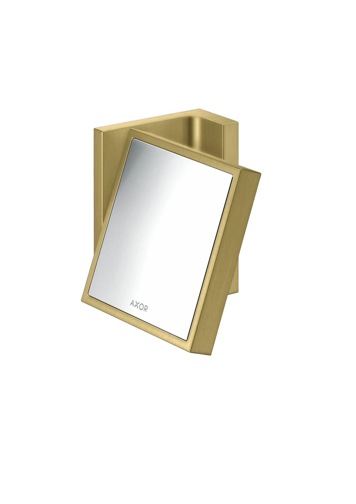 Hansgrohe AXOR Universal Rectangular Rasierspiegel, Brushed Brass
