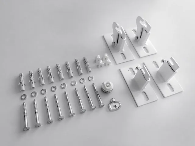 Zehnder Montageset für „Fina Lean Bar“ in weiß Zehnder Montageset für „Fina Lean Bar“ in weiß